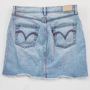 Levi's Light Blue Denim Mini Skirt